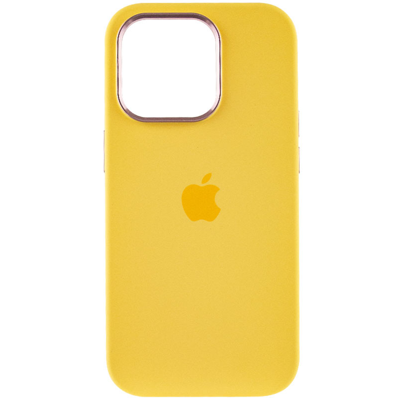 Чехол Silicone Case Metal Buttons (AA) для Apple iPhone 14 Pro (6.1) смотреть фото №2