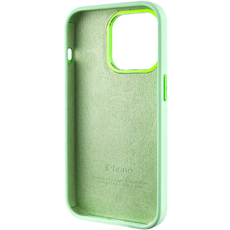 Чехол Silicone Case Metal Buttons (AA) для Apple iPhone 14 Pro (6.1) смотреть фото №5