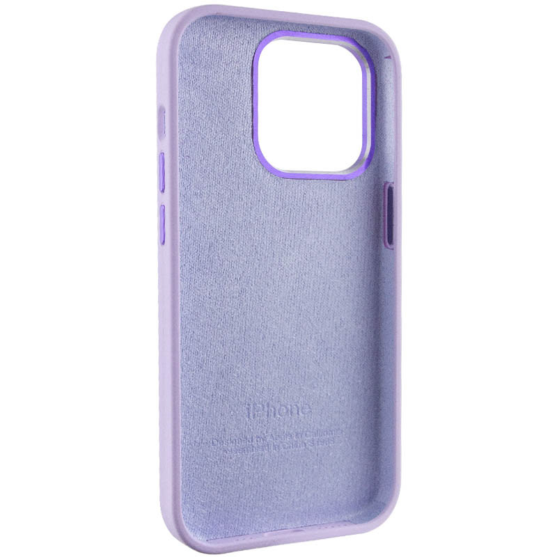 Чехол Silicone Case Metal Buttons (AA) для Apple iPhone 14 Pro (6.1) смотреть фото №6