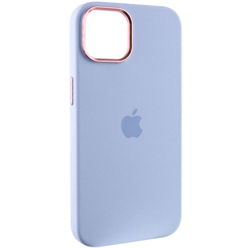 Чохол Silicone Case Metal Buttons (AA) для Apple iPhone 14 (6.1) дивитися фото №1