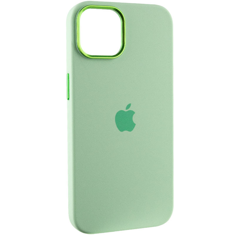 Чохол Silicone Case Metal Buttons (AA) для Apple iPhone 14 (6.1) дивитися фото №1