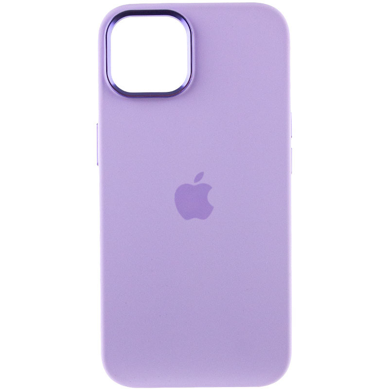 Чехол Silicone Case Metal Buttons (AA) для Apple iPhone 14 (6.1) смотреть фото №2