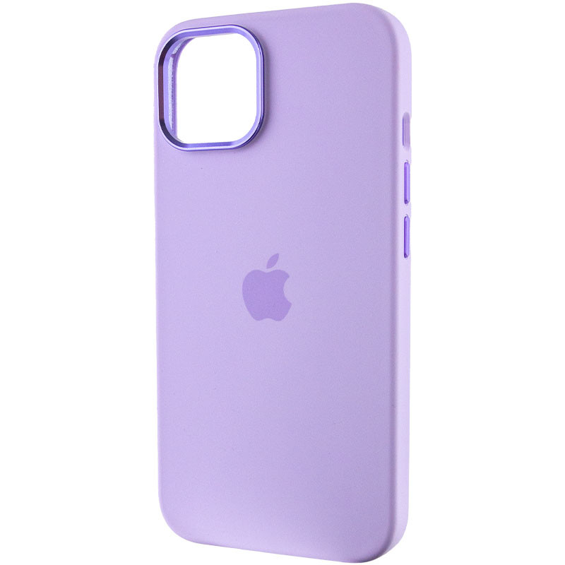 Чехол Silicone Case Metal Buttons (AA) для Apple iPhone 14 (6.1) смотреть фото №3