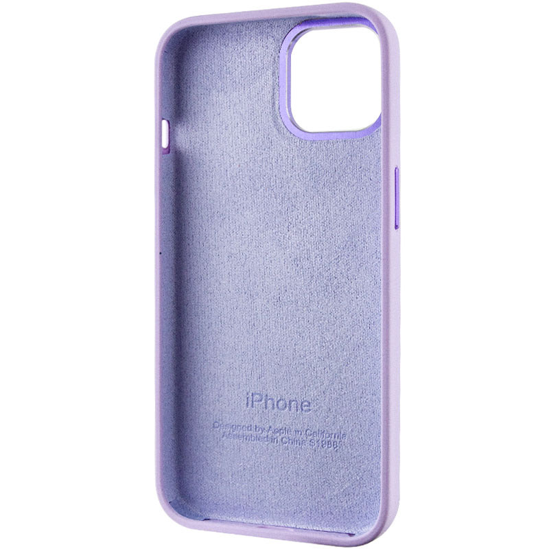 Чехол Silicone Case Metal Buttons (AA) для Apple iPhone 14 (6.1) смотреть фото №5