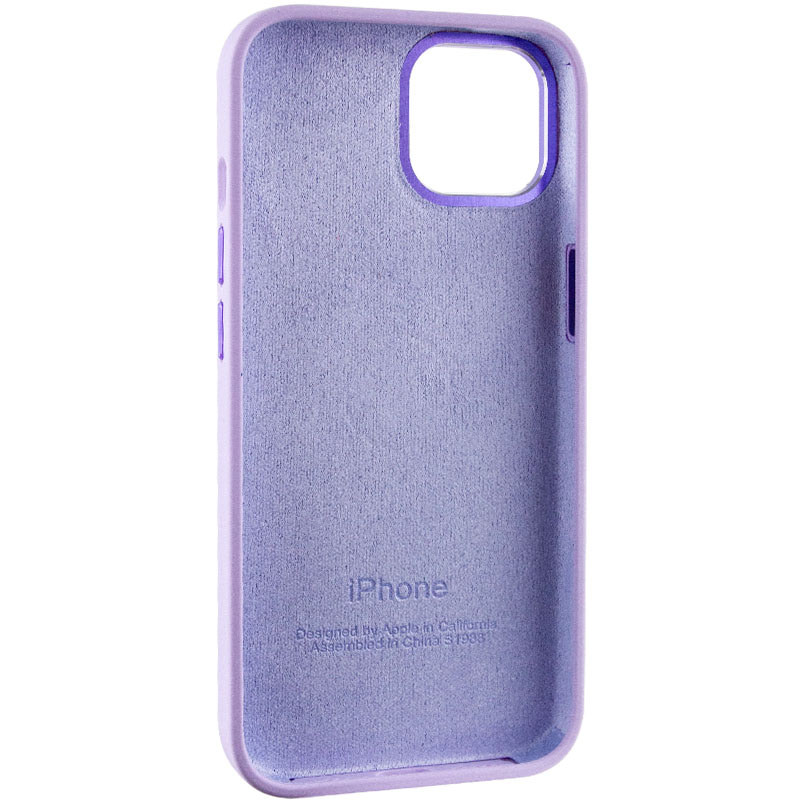Чехол Silicone Case Metal Buttons (AA) для Apple iPhone 14 (6.1) смотреть фото №6