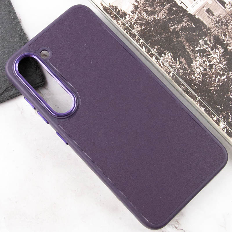Уценка Кожаный чехол Bonbon Leather Metal Style для Samsung Galaxy S23, Эстетический дефект / Фиолетовый / Dark Purple 3, Искусственная кожа, купить оптом с доставкой