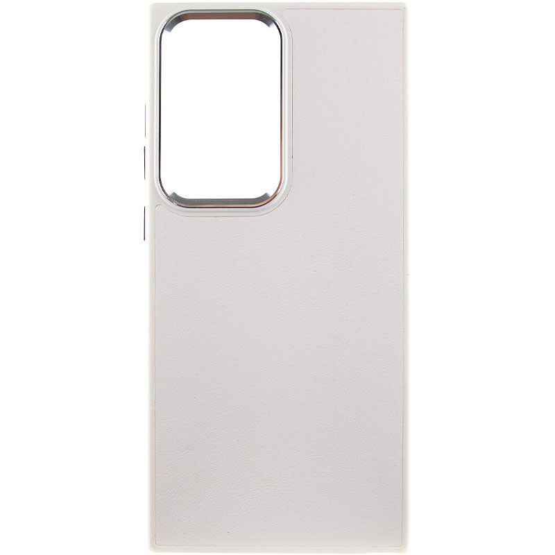 Уценка Кожаный чехол Bonbon Leather Metal Style для Samsung Galaxy S23 Ultra, Эстетический дефект / Белый / White, Искусственная кожа, купить оптом с доставкой