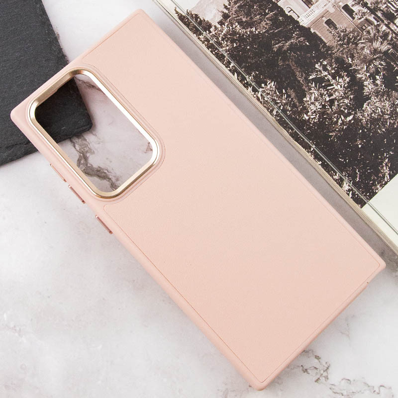 Уценка Кожаный чехол Bonbon Leather Metal Style для Samsung Galaxy S23 Ultra, Эстетический дефект / Розовый / Light pink 3, Искусственная кожа, купить оптом с доставкой