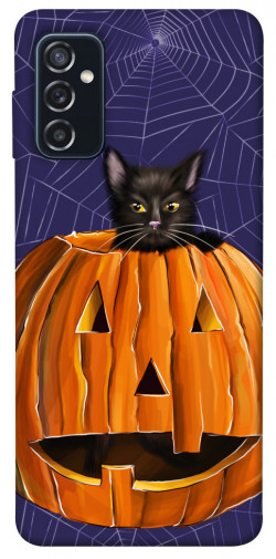 Чохол itsPrint Cat and pumpkin для Samsung Galaxy M52