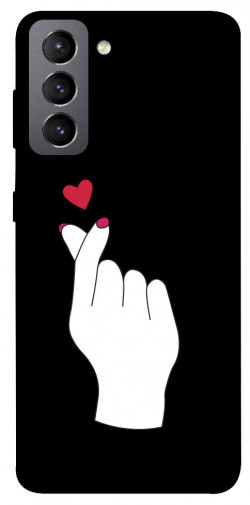 Чехол itsPrint Сердце в руке для Samsung Galaxy S21 FE