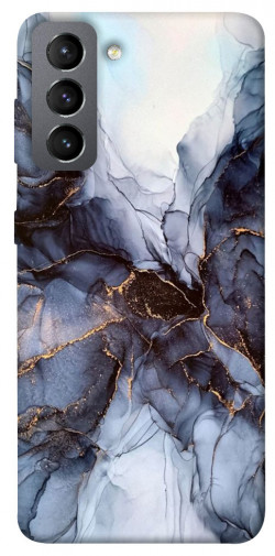 Чехол itsPrint Черно-белый мрамор для Samsung Galaxy S21 FE