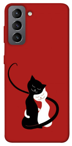 Чехол itsPrint Влюбленные коты для Samsung Galaxy S21 FE