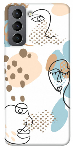 Чехол itsPrint Face pattern для Samsung Galaxy S21 FE