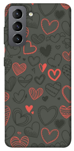 Чехол itsPrint Милые сердца для Samsung Galaxy S21 FE