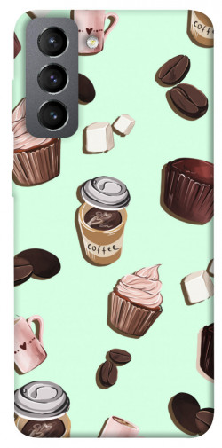 Чехол itsPrint Coffee and sweets для Samsung Galaxy S21 FE