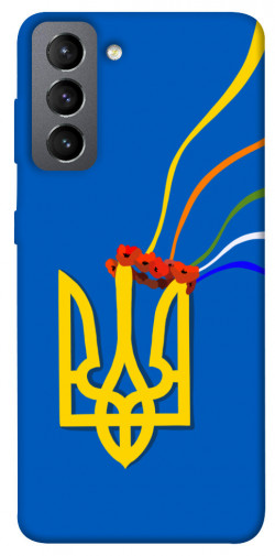 Чехол itsPrint Квітучий герб для Samsung Galaxy S21 FE