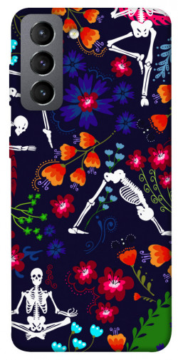 Чехол itsPrint Yoga skeletons для Samsung Galaxy S21 FE