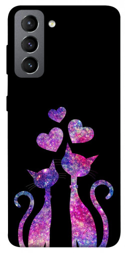 Чехол itsPrint Космические коты для Samsung Galaxy S21 FE