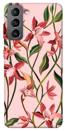 Чехол itsPrint Floral motifs для Samsung Galaxy S21 FE