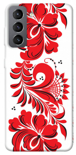 Чехол itsPrint Червона вишиванка для Samsung Galaxy S21 FE