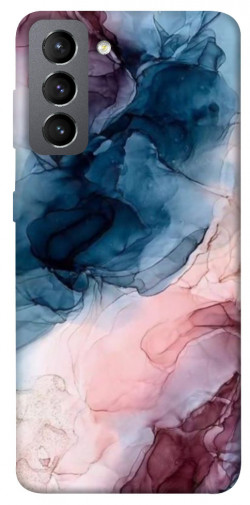 Чехол itsPrint Розово-голубые разводы для Samsung Galaxy S21 FE