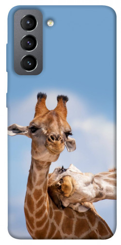 Чехол itsPrint Милые жирафы для Samsung Galaxy S21 FE