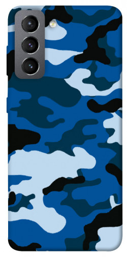 Чехол itsPrint Синий камуфляж 3 для Samsung Galaxy S21 FE