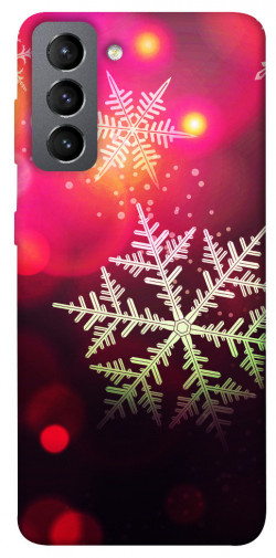 Чехол itsPrint Снежинки для Samsung Galaxy S21 FE