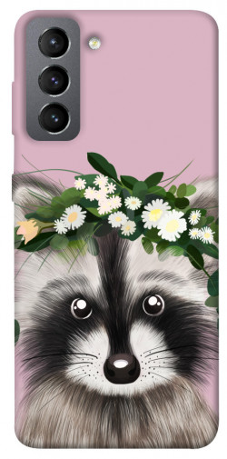 Чехол itsPrint Raccoon in flowers для Samsung Galaxy S21 FE