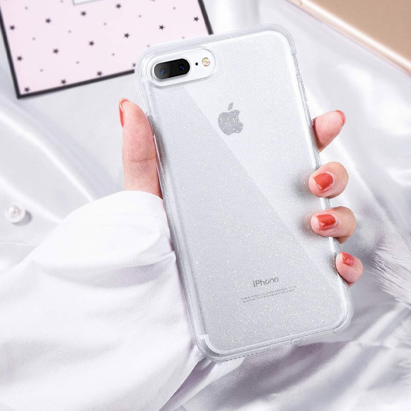 Прозорий чохол Nova Sparkle для Apple iPhone 7 plus / 8 plus (5.5) із блискітками на малюнкі №2