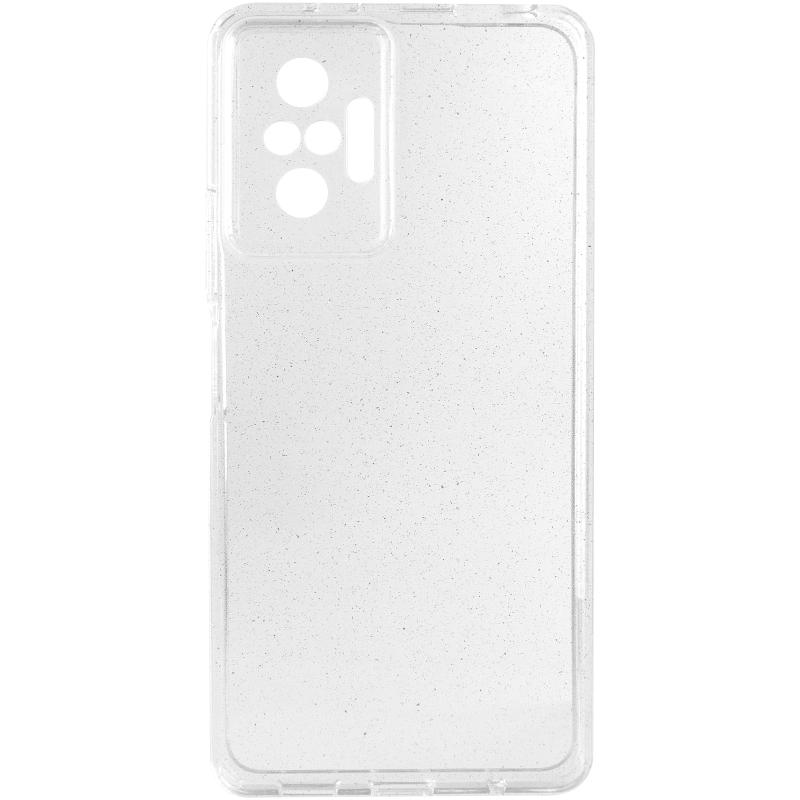 Прозрачный чехол Nova Sparkle для Xiaomi Redmi Note 10 Pro с блестками на картинке №2