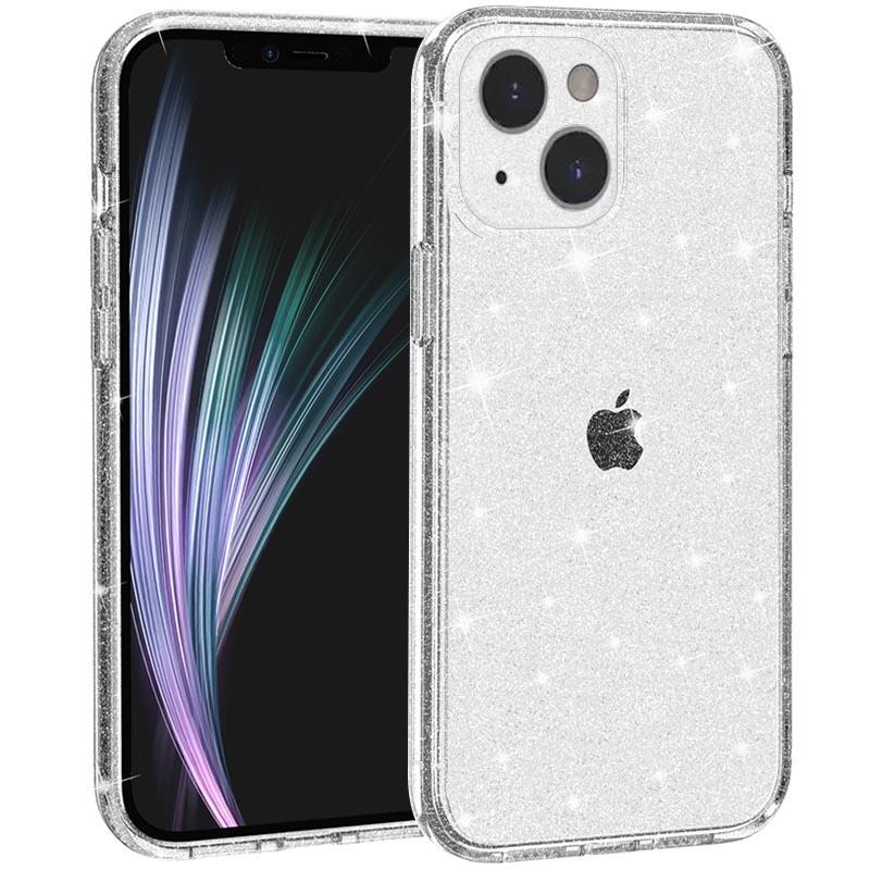 Прозрачный чехол Nova Sparkle для Apple iPhone 13 (6.1) с блестками на картинке №1