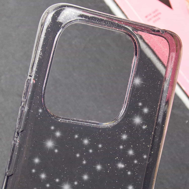 Прозрачный чехол Nova Sparkle для Xiaomi Redmi 12C с блестками на картинке №4