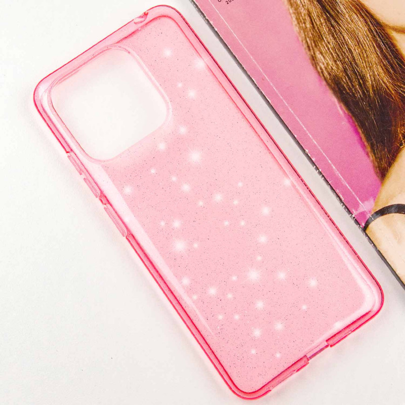 Прозрачный чехол Nova Sparkle для Xiaomi Redmi 12C с блестками на картинке №3