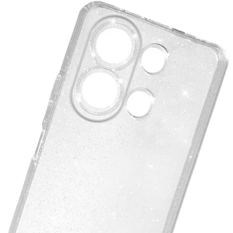 Прозорий чохол Nova Sparkle для Xiaomi Redmi Note 13 4G із блискітками Фотографія №2 Прозорий чохол Nova Sparkle для Xiaomi Redmi Note 13 4G із блискітками на малюнкі №2