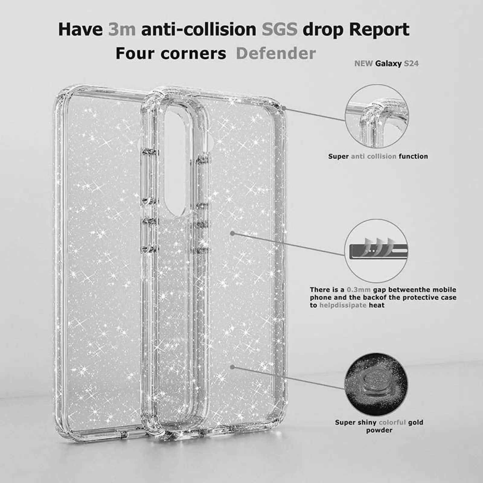 TPU чехол Nova для Samsung Galaxy S24 FE, Clear 5, TPU, купить оптом с доставкой