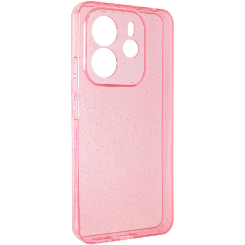 Прозрачный чехол Nova Sparkle для Xiaomi Redmi Note 14 4G (Europe version) с блестками на картинке №1