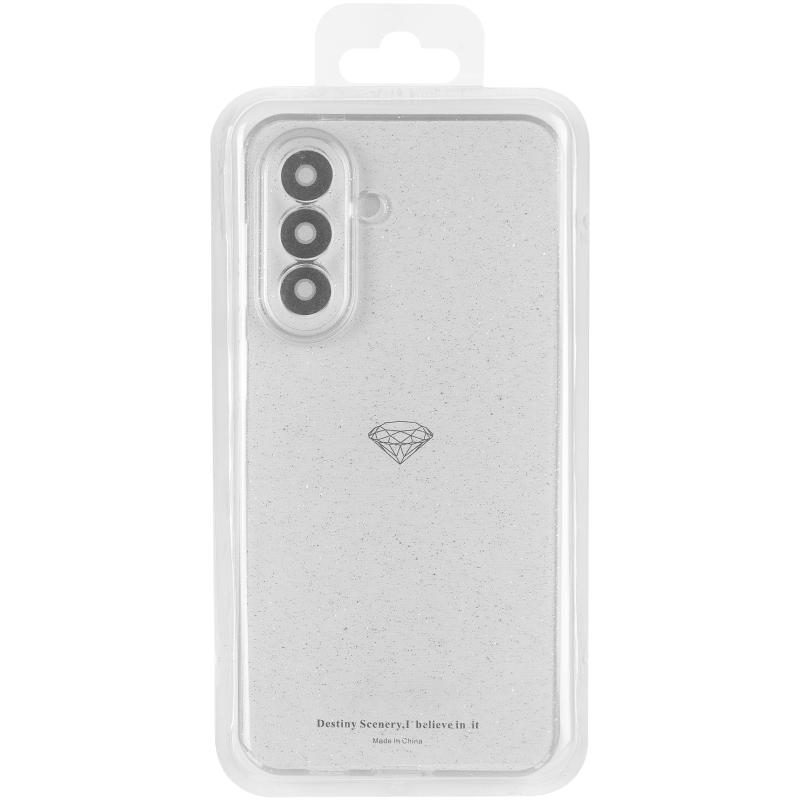 Прозорий чохол Nova Sparkle для Samsung Galaxy A17 5G/4G із блискітками на малюнкі №6