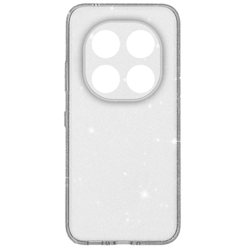 Прозрачный чехол Nova Sparkle для Xiaomi Redmi Note 15 Pro 4G с блестками на картинке №1