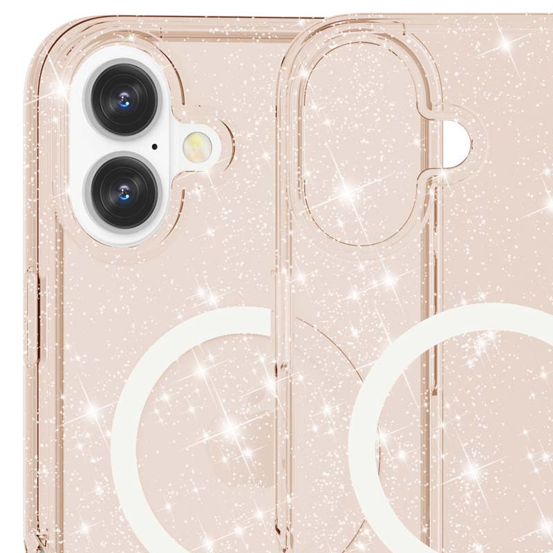 Сверкающий чехол Galaxy Sparkle with MagSafe для Apple iPhone 16 Plus (6.7) | MagFit | на картинке №3