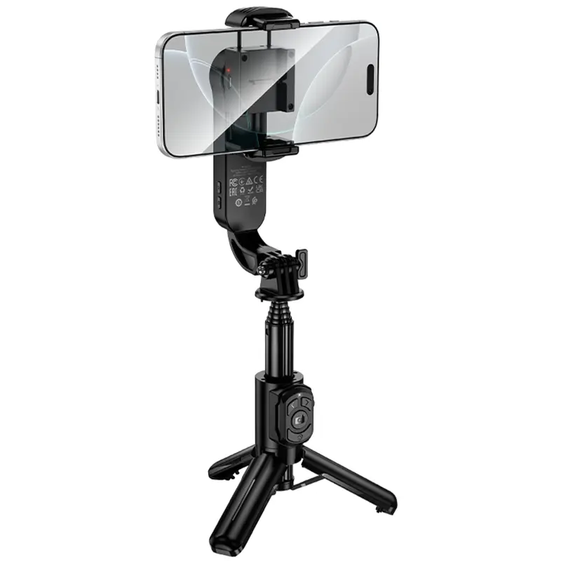 Монопод для селфи Hoco K90 Support axis smart+light, Black, купить оптом с доставкой