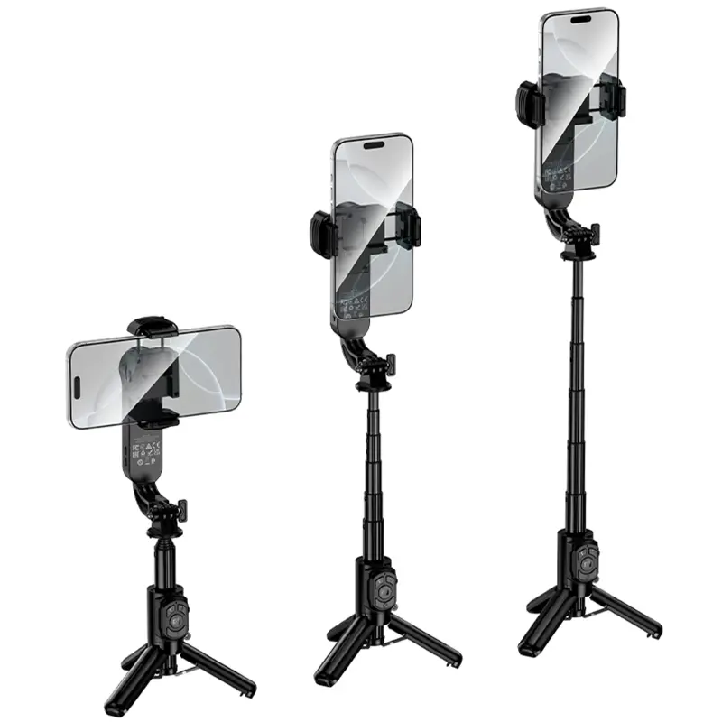 Монопод для селфи Hoco K90 Support axis smart+light, Black 2, купить оптом с доставкой
