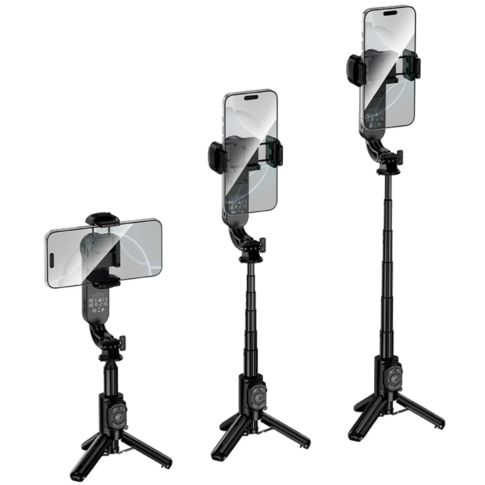 Монопод для селфи Hoco K90 Support axis smart+light, Black 2, купить оптом с доставкой