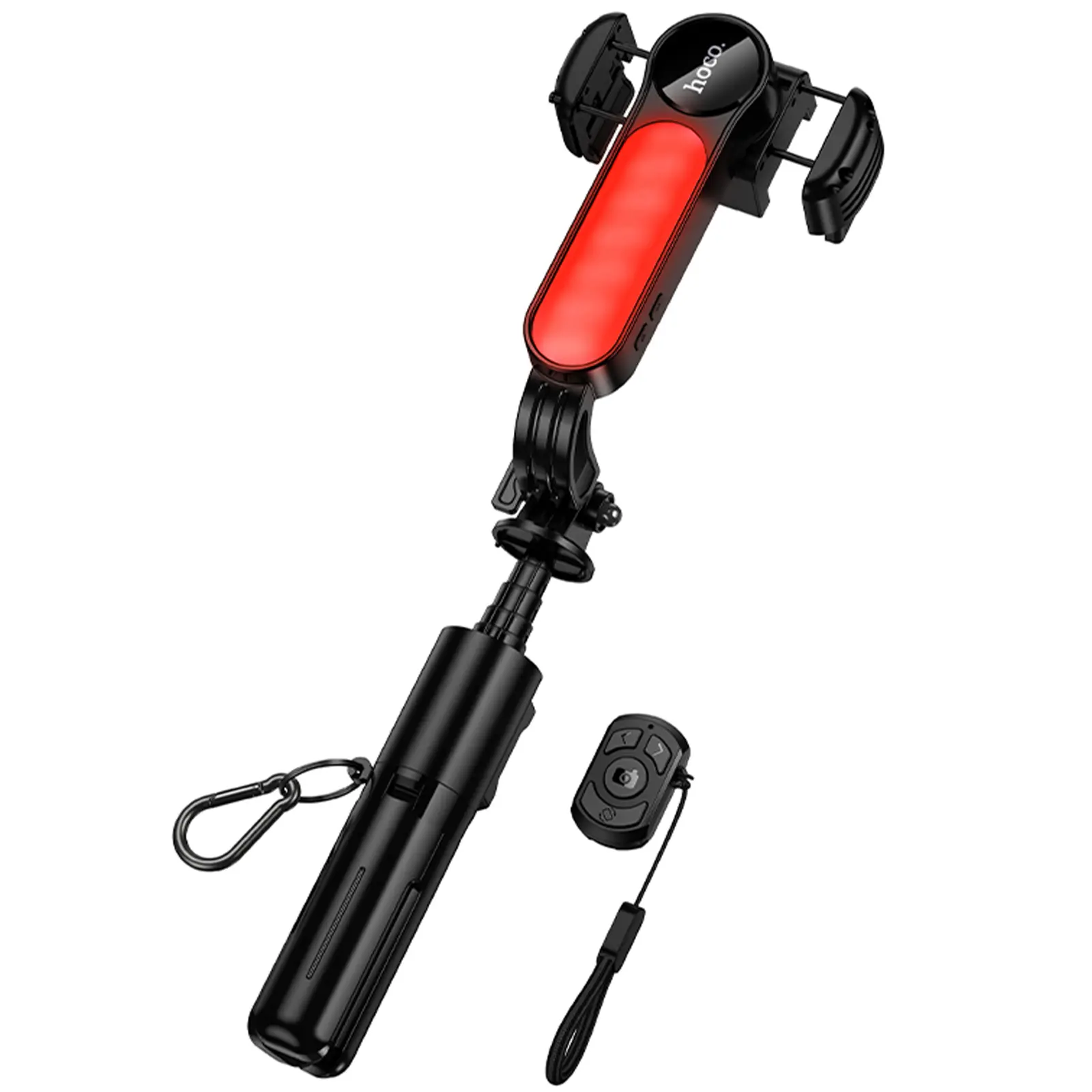 Монопод для селфи Hoco K90 Support axis smart+light, Black 3, купить оптом с доставкой