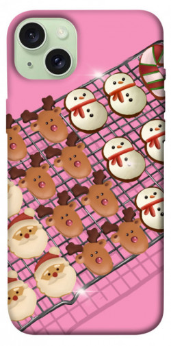 Чехол itsPrint Рождественское печенье для Apple iPhone 15 Plus (6.7")