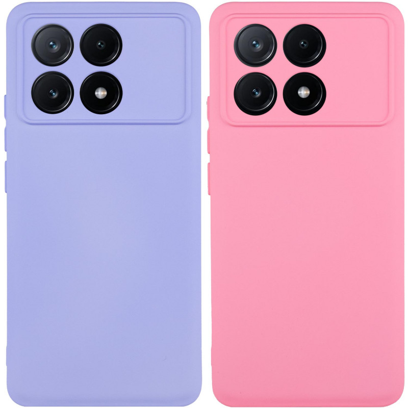 Чехол Silicone Cover Lakshmi Full Camera (A) для Xiaomi Poco X6 Pro, Силикон, купить оптом с доставкой