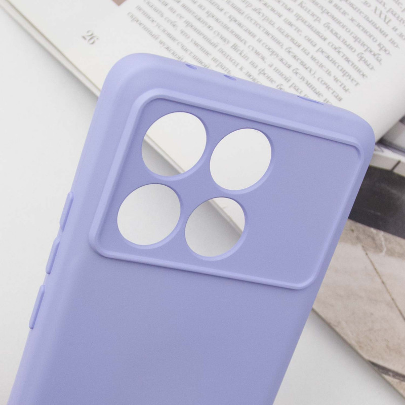 Чехол Silicone Cover Lakshmi Full Camera (A) для Xiaomi Poco X6 Pro | Микрофибра на картинке №5