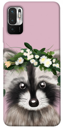 Чехол itsPrint Raccoon in flowers для Xiaomi Redmi Note 10 5G
