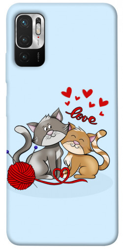 Чохол itsPrint Два коти Love для Xiaomi Redmi Note 10 5G