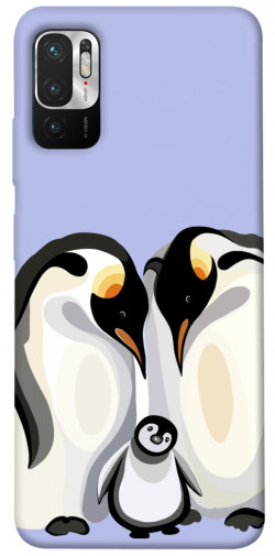 Чехол itsPrint Penguin family для Xiaomi Redmi Note 10 5G
